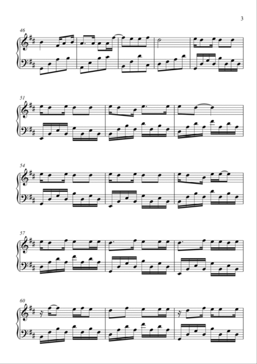 Young And Beautiful Piano Solo scores gallery preview page 3