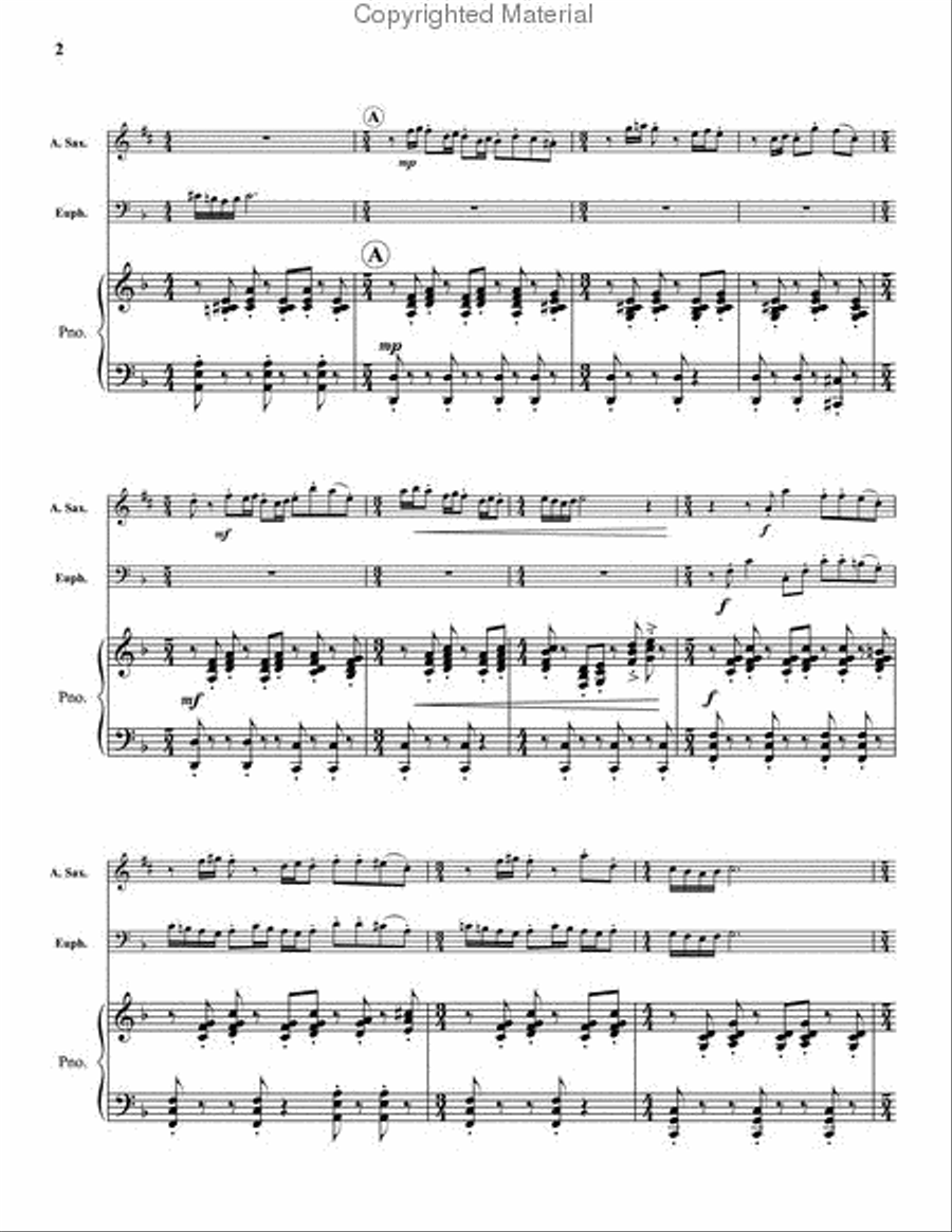 Conversations Saxophone scores gallery preview page 3