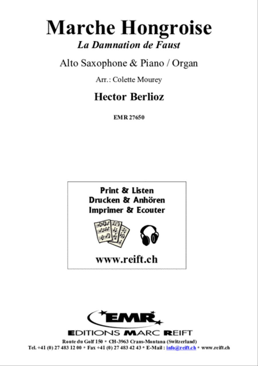 Marche Hongroise Alto Saxophone scores gallery preview page 2