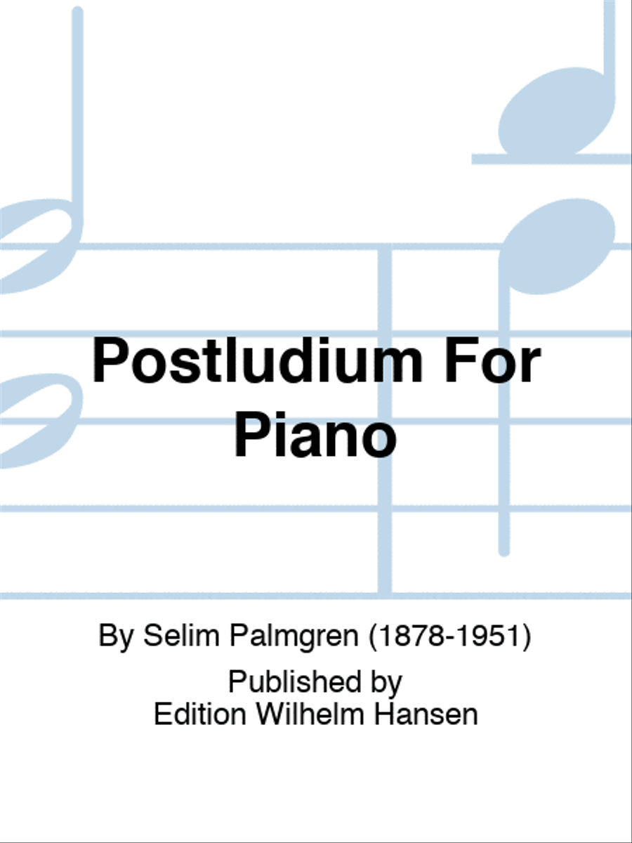 Postludium For Piano Piano Solo scores gallery preview page 1