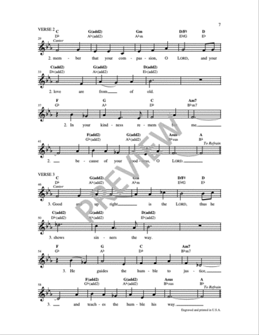 Your Ways, O Lord, Are Love and Truth 4-Part scores gallery preview page 5
