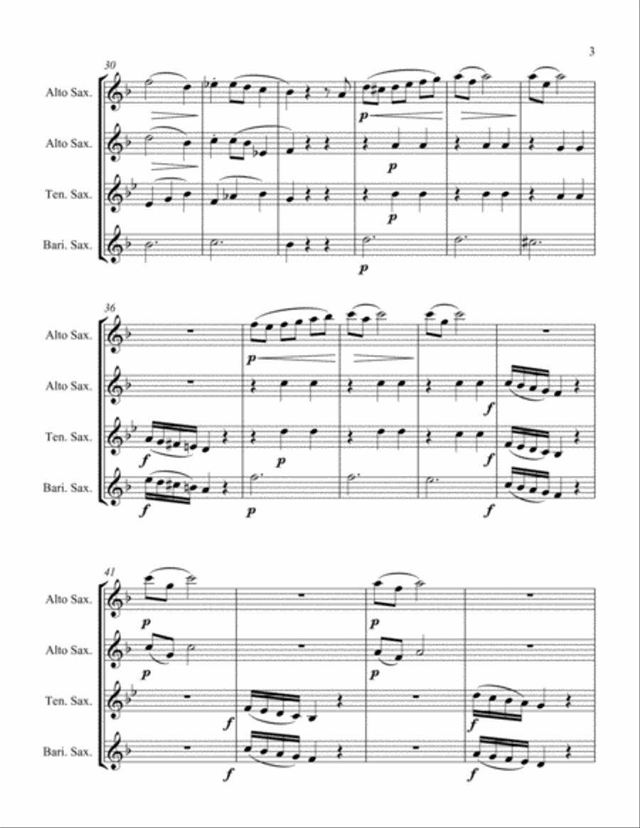 Die Dorfhexe Woodwind Quartet scores gallery preview page 3