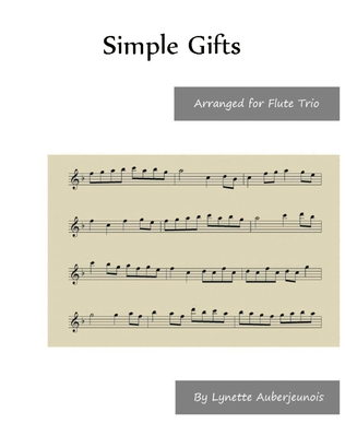 Book cover for Simple Gifts - Flute Trio