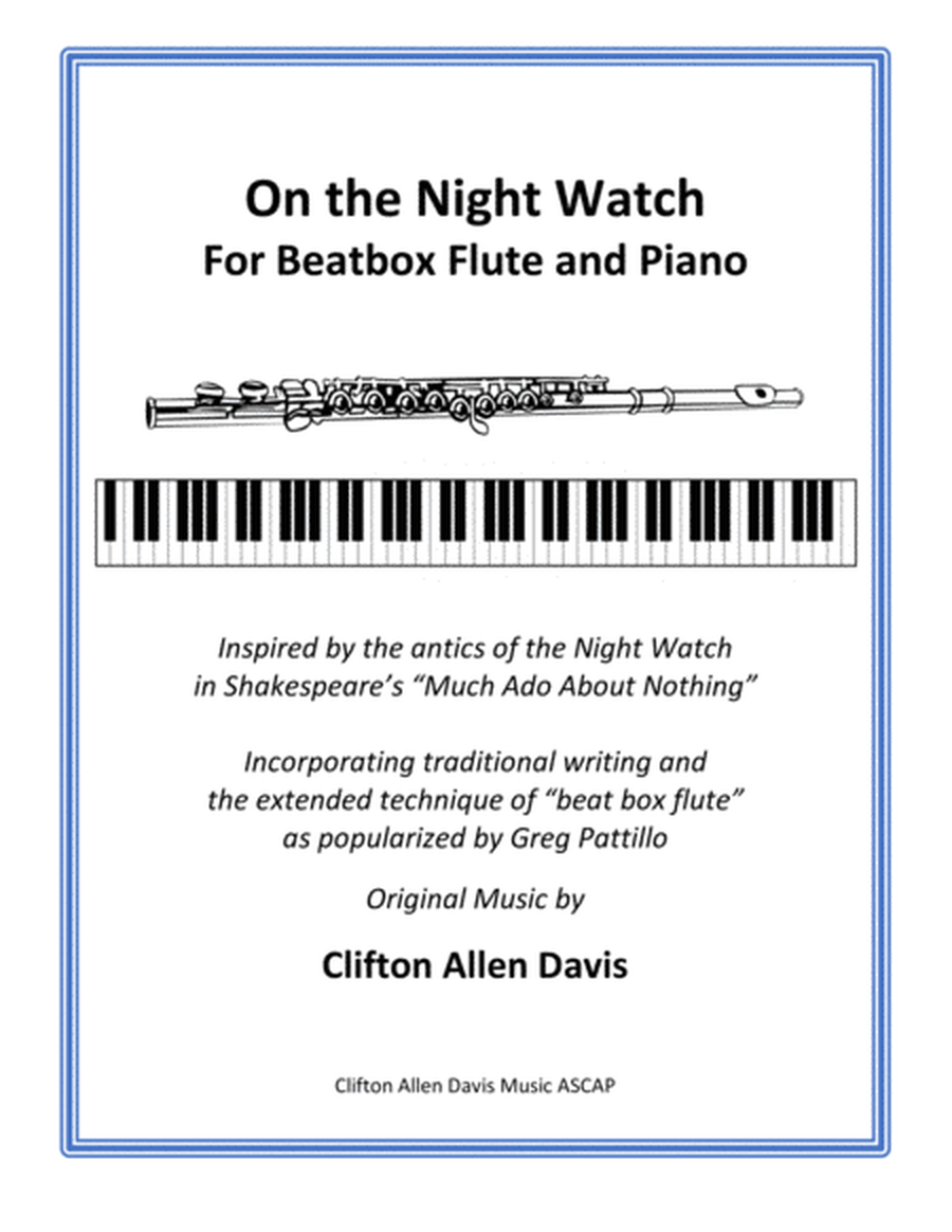 On the Night Watch for Beatbox Flute and Piano (Clifton Davis) image number null