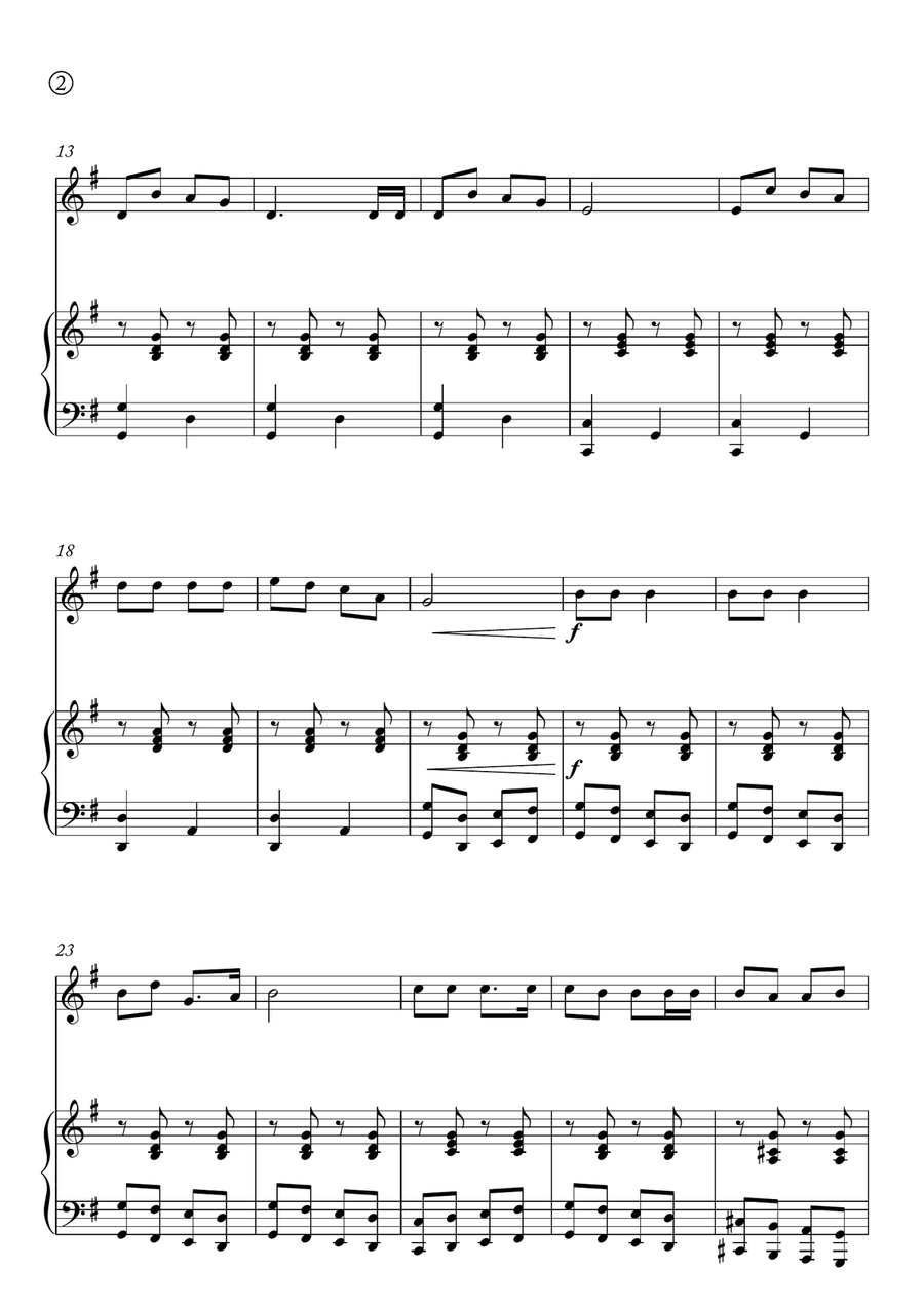 Jingle Bells Piano scores gallery preview page 2