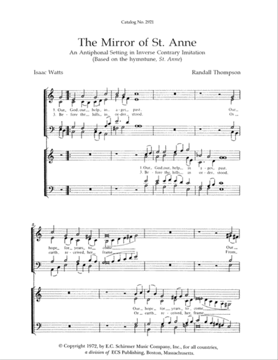 The Mirror of St. Anne 4-Part scores gallery preview page 2