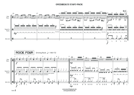 START PACK (greenbeats) - 7 Pieces for Percussion Ensemble image number null