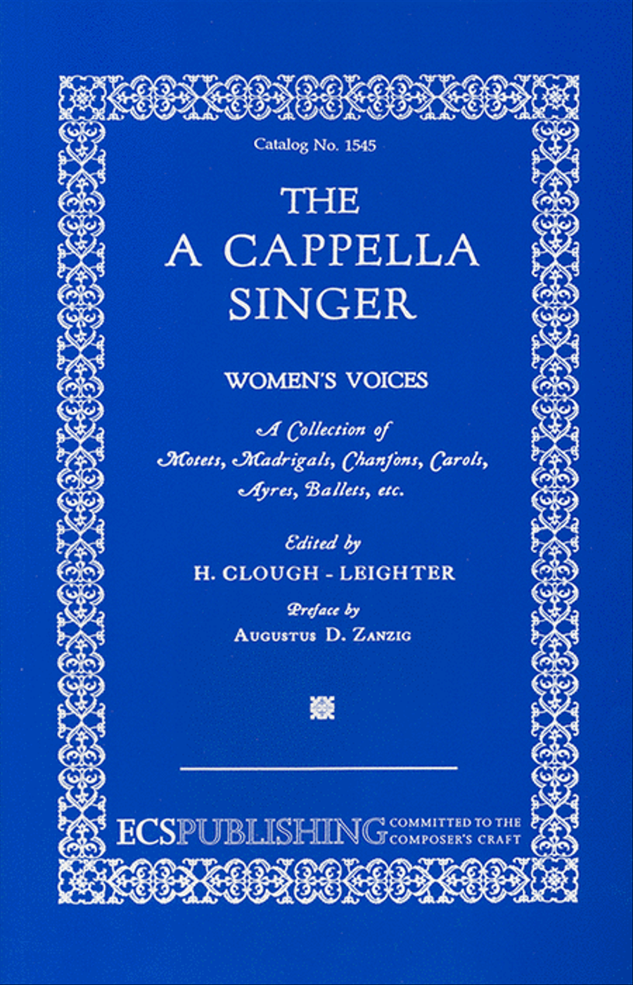 The A Cappella Singer SSAA scores gallery preview page 1