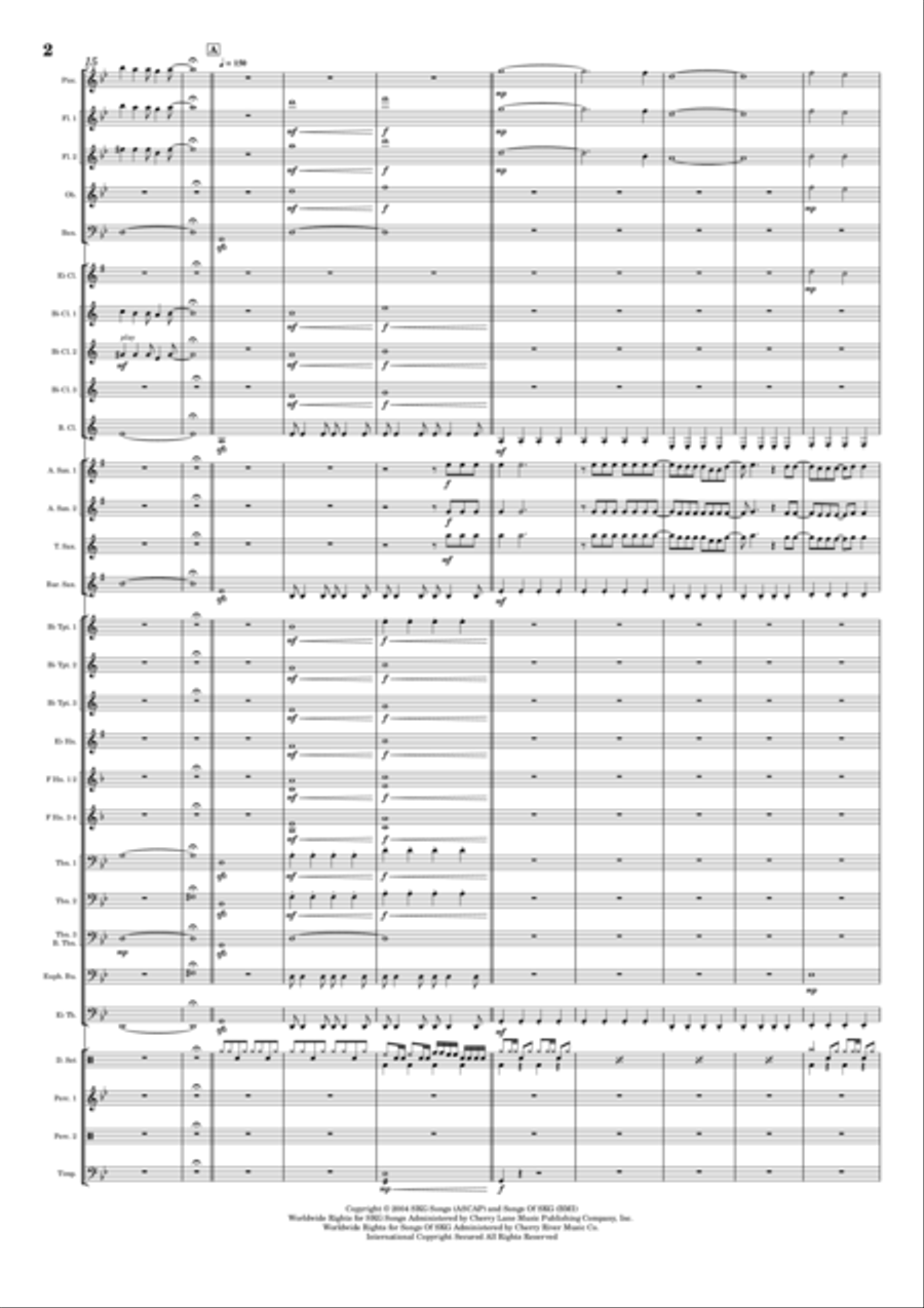 Fairy Godmother Song Concert Band scores gallery preview page 2