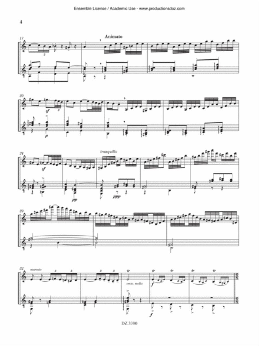 Introduction & Rondo Capriccioso Violin scores gallery preview page 4