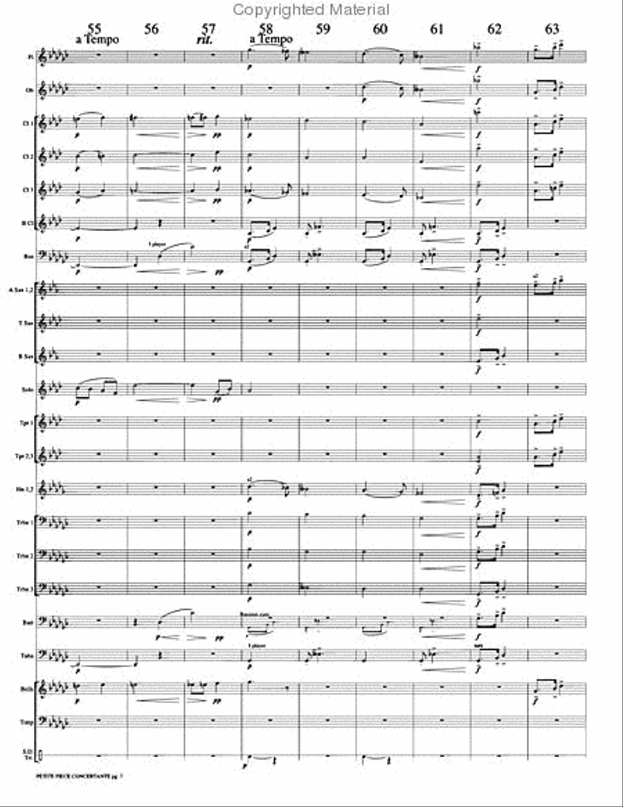 Petite Piece Concertante (Little Concert Piece) Concert Band scores gallery preview page 10