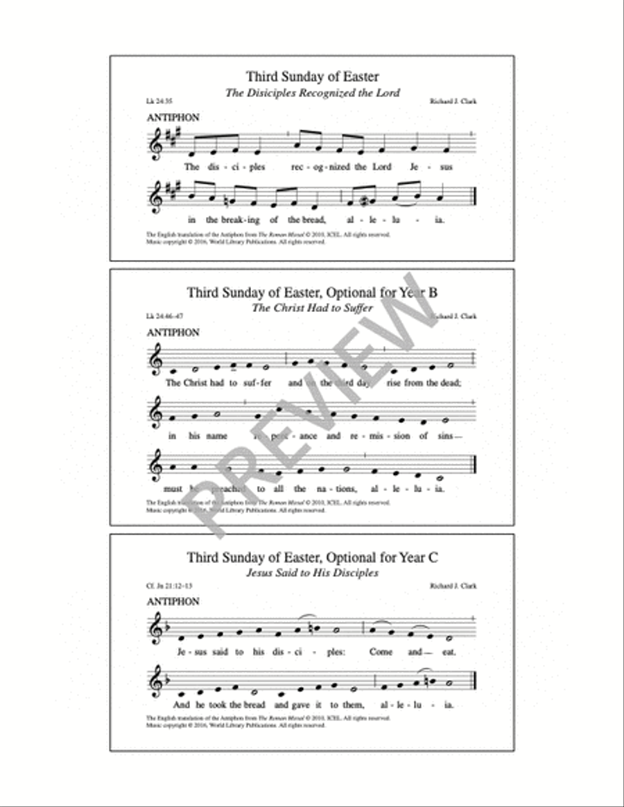 Communion Antiphons for Easter