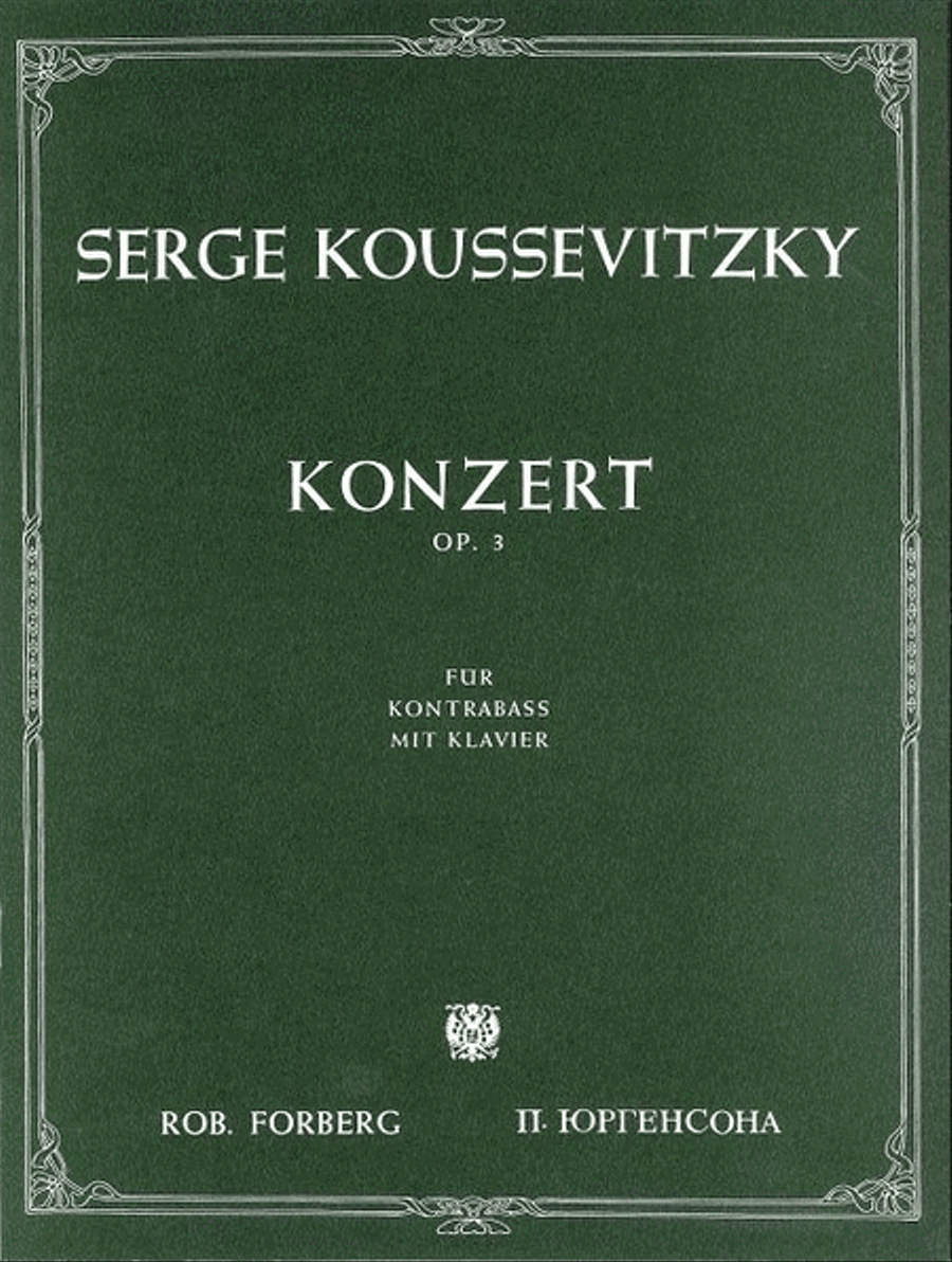 Konzert für Kontrabass und Orchester, op.3 Orchestra scores gallery preview page 1