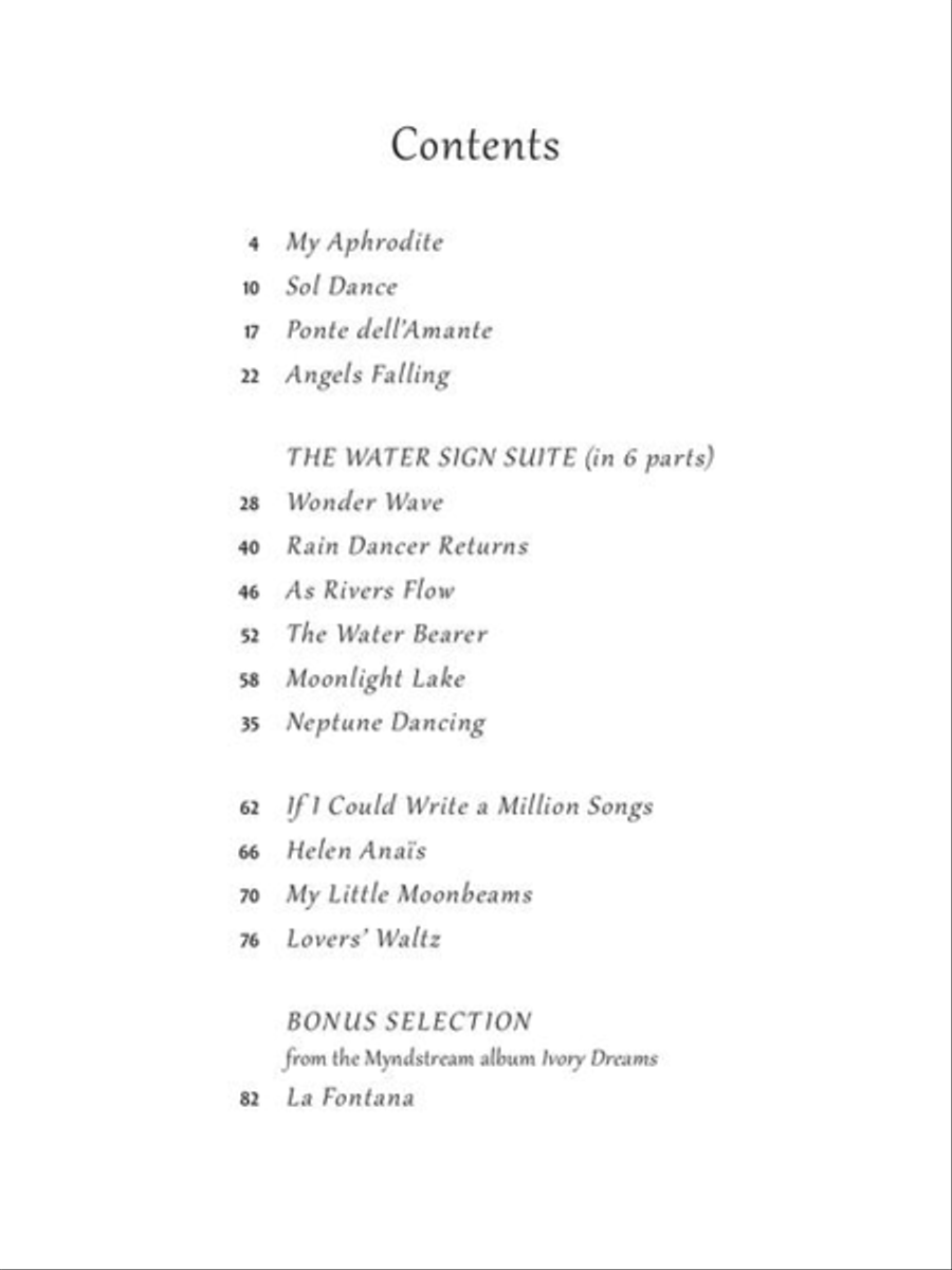 David Lanz – Water Sign Piano Solo scores gallery preview page 4