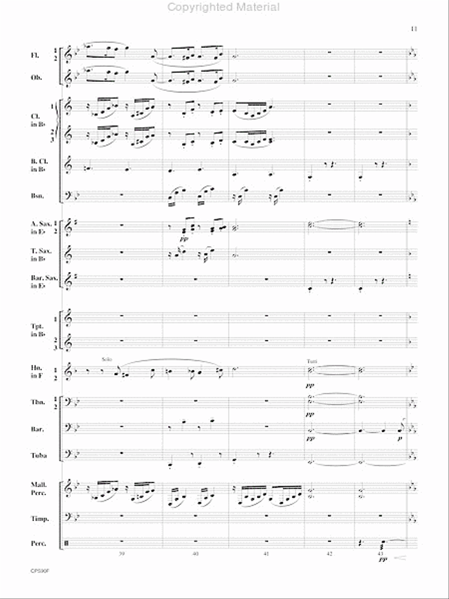Sicilienne Sicilienne Concert Band scores gallery preview page 12