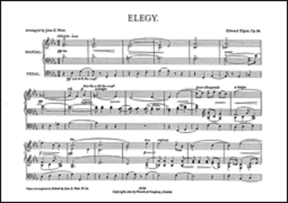 Book cover for Edward Elgar: Elegy For Organ