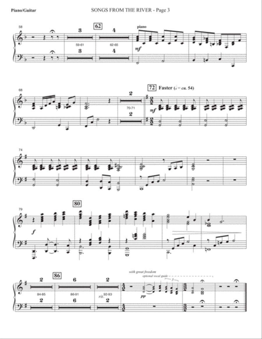 Sacred Places - Piano/Guitar Choir scores gallery preview page 6