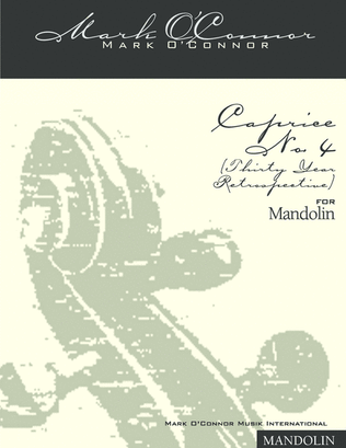 Book cover for Caprice No. 4 for Mandolin (mandolin solo)