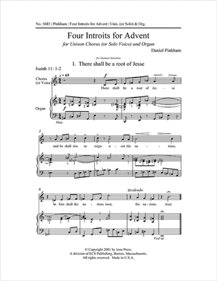 Book cover for Four Introits for Advent