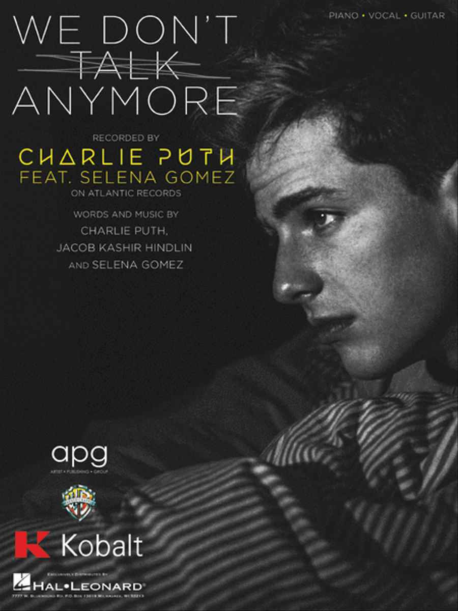We Don't Talk Anymore Piano, Vocal, Guitar scores gallery preview page 1
