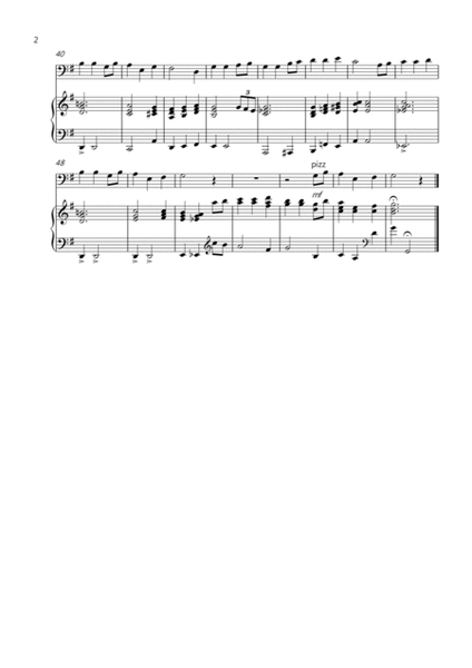 Away in a Manger (Gospel Style!) for Cello and Piano image number null