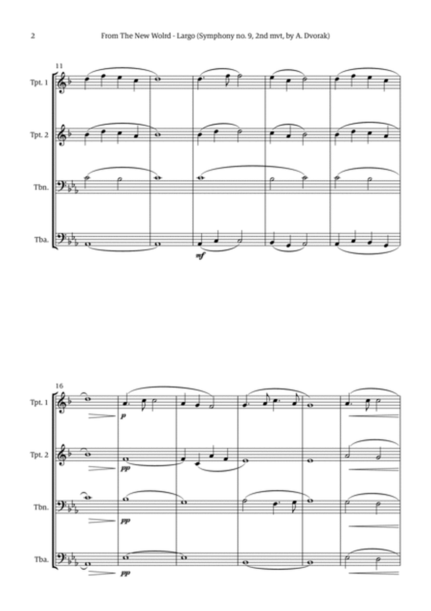 Largo (2nd movement of the Symphony no. 9 'From The New World') image number null