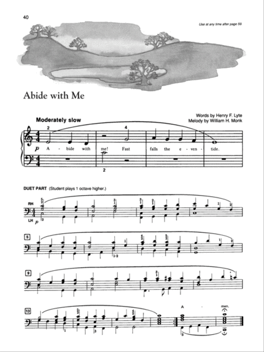 Alfred's Basic Piano Library Hymn Book Complete Voice Solo scores gallery preview page 5