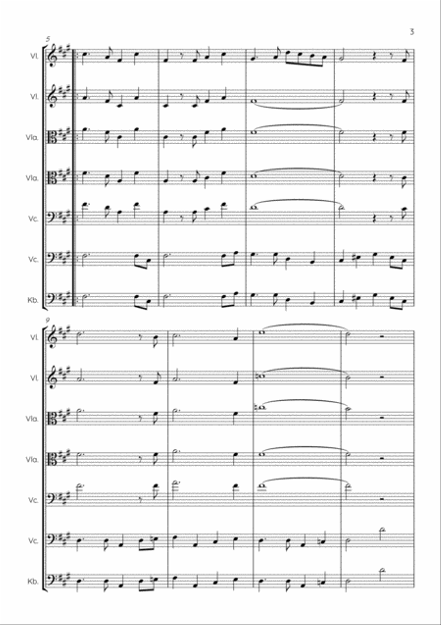 Because String Quartet scores gallery preview page 3