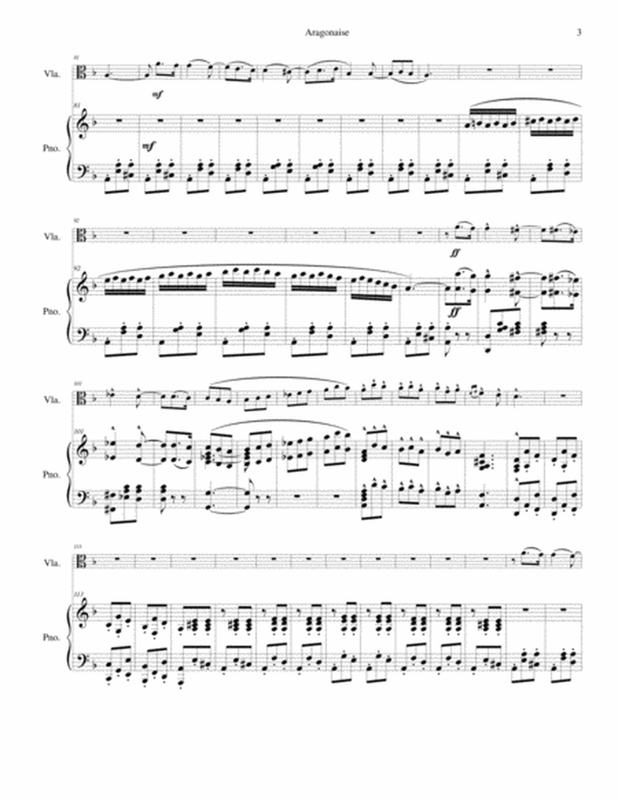 Aragonaise for Viola & Piano image number null