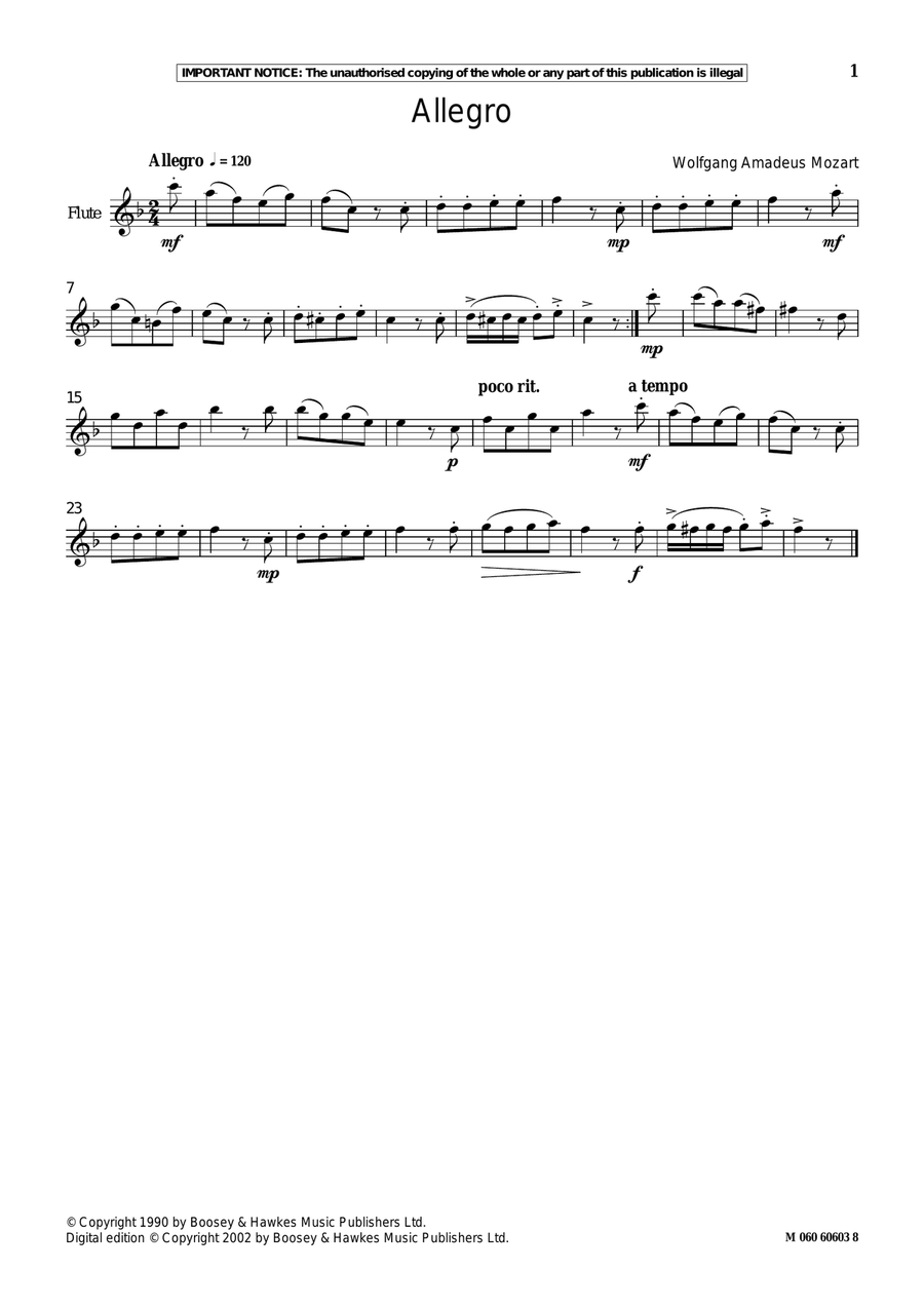 Allegro Allegro Part scores gallery preview page 1
