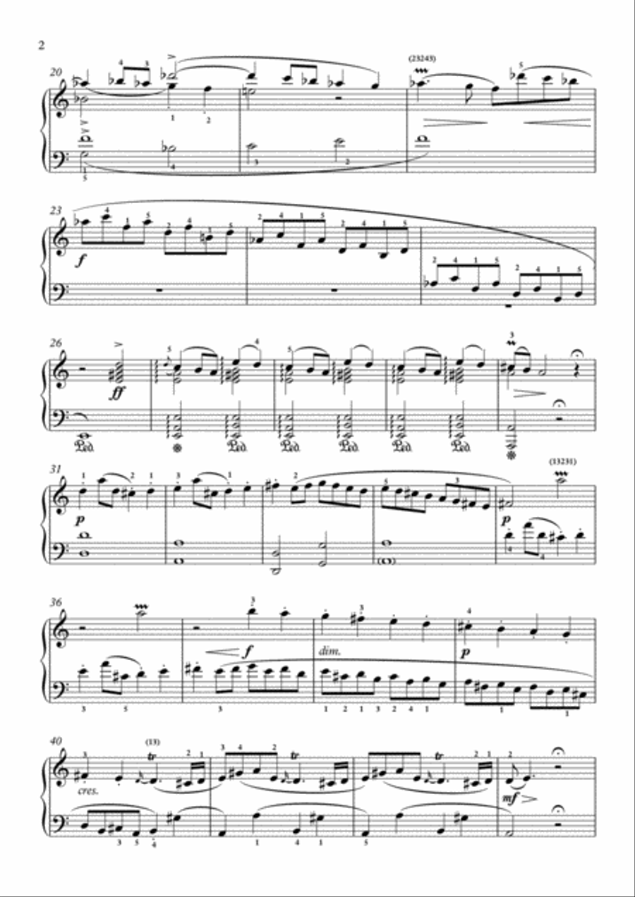Scarlatti-Sonata in C-Major L.324 K.460(piano) Piano Solo scores gallery preview page 3