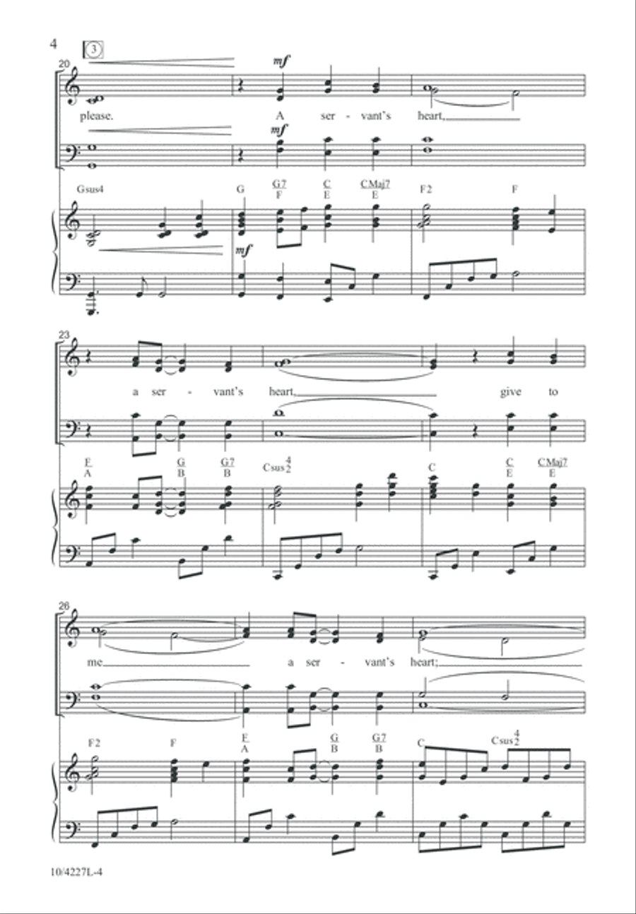 A Servant's Heart 4-Part scores gallery preview page 4