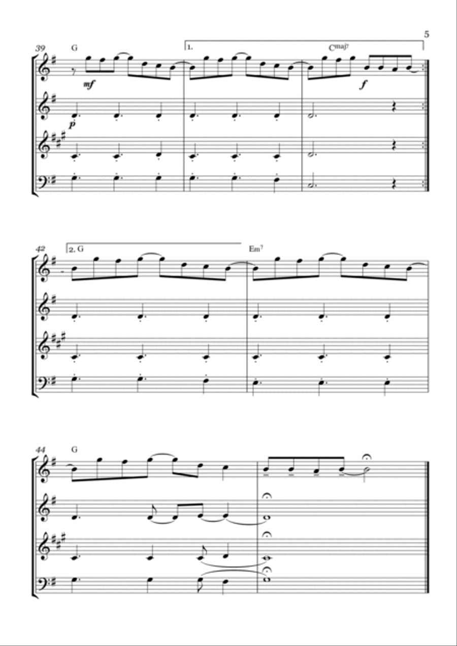 Photograph Woodwind Quartet scores gallery preview page 5