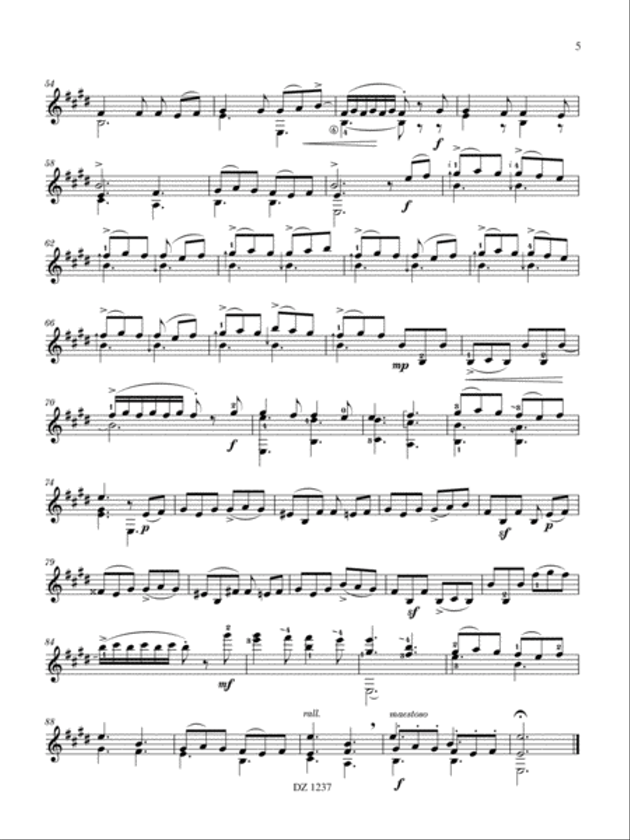 Empreintes Classical Guitar scores gallery preview page 5