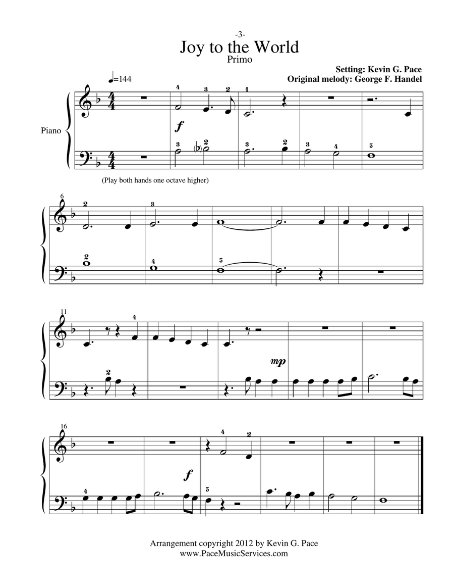 Hymn Duets - Christmas: One piano, four hands Easy Piano scores gallery preview page 5