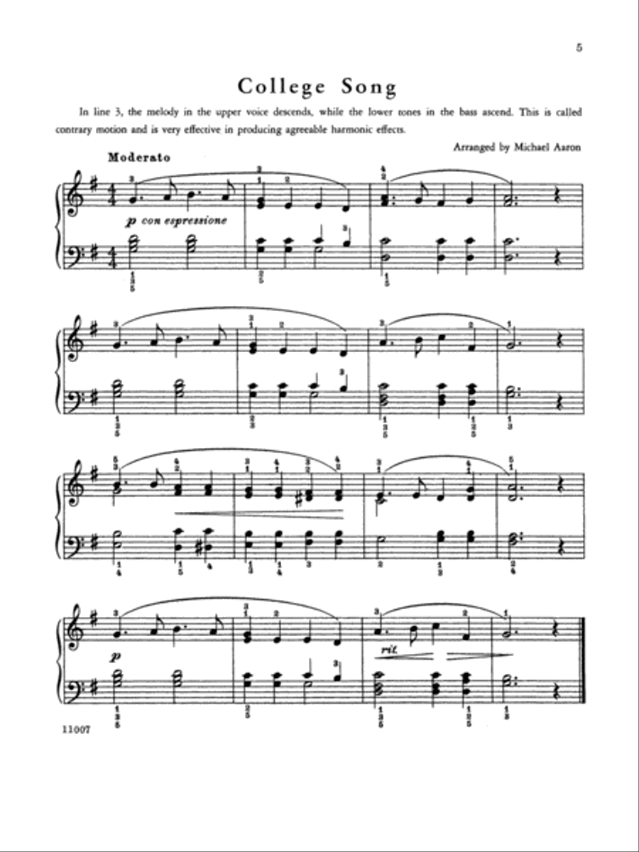 Michael Aaron Piano Course Adult Piano Course, Book 2 Piano Method scores gallery preview page 4