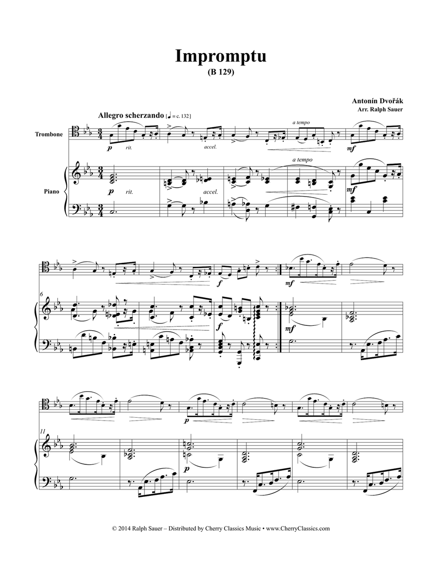 Chorale Fanfare for Brass Quartet & Organ Small Ensemble scores gallery preview page 1