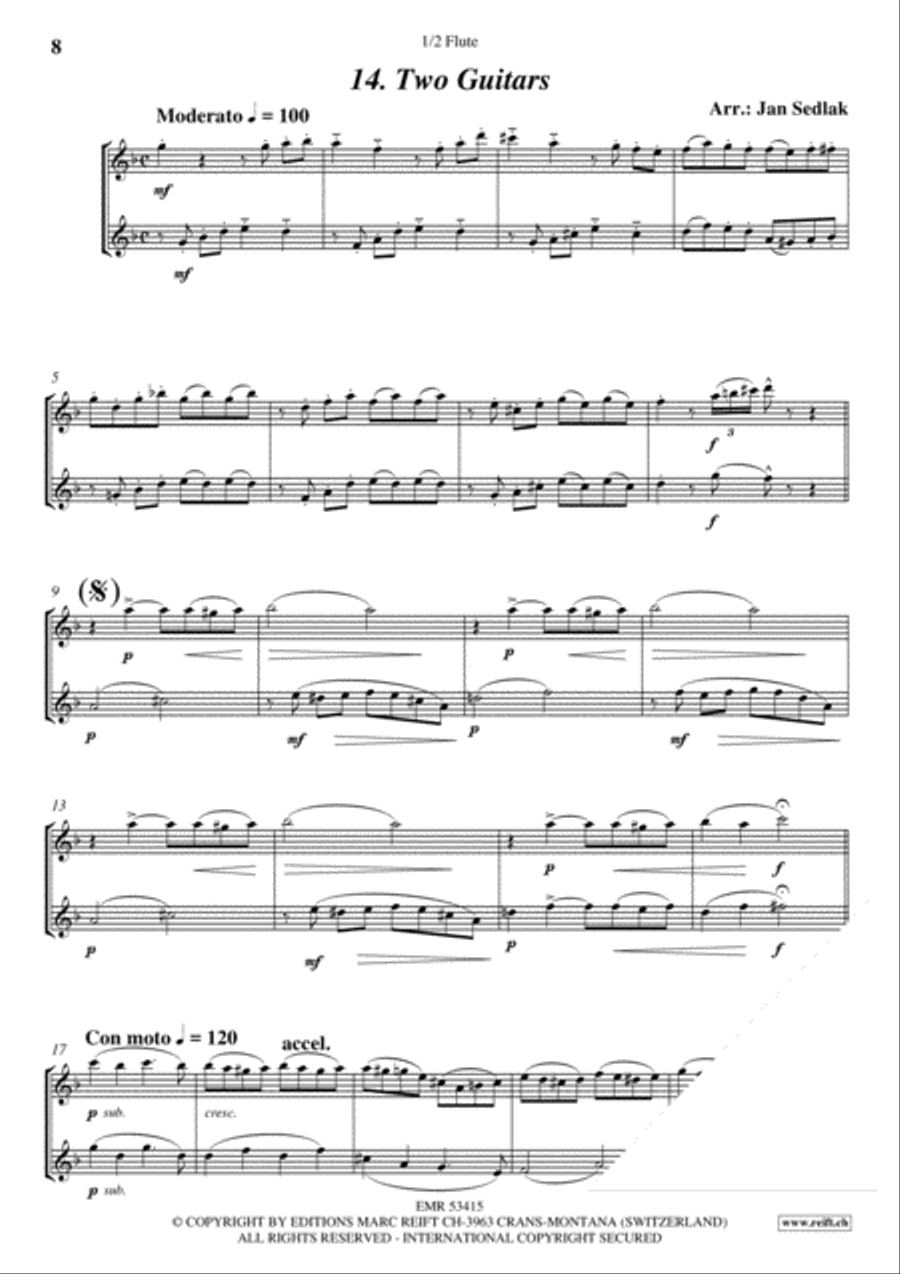 Greatest Duets Volume 2 Flute Duet scores gallery preview page 6