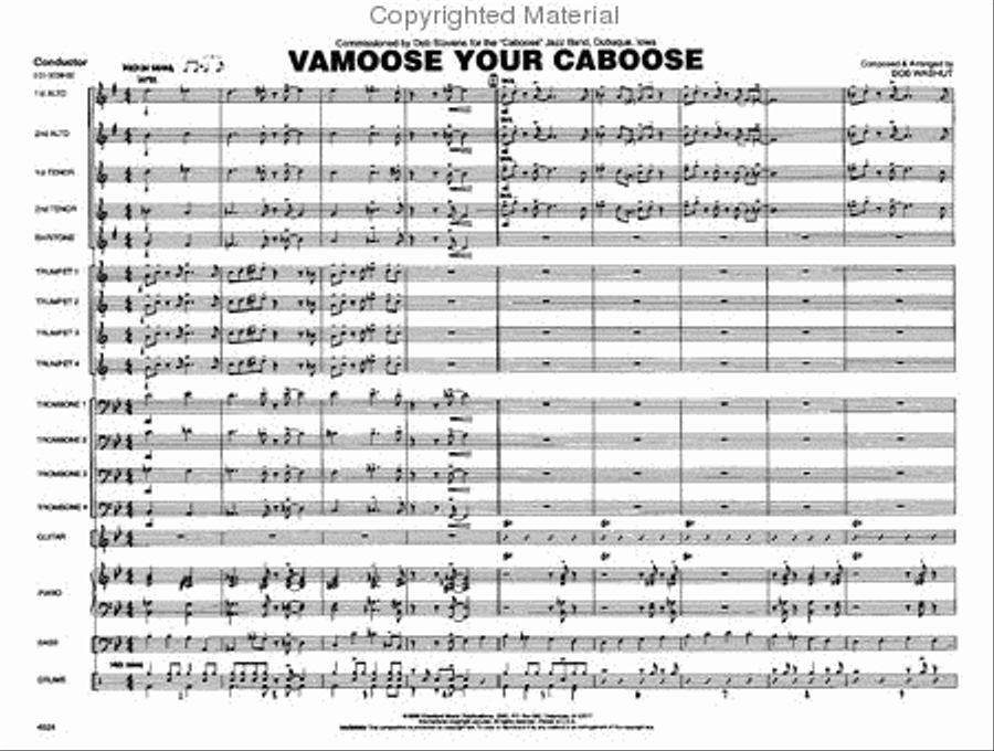 Vamoose Your Caboose Jazz Ensemble scores gallery preview page 2