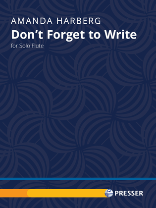 Book cover for Don't Forget to Write