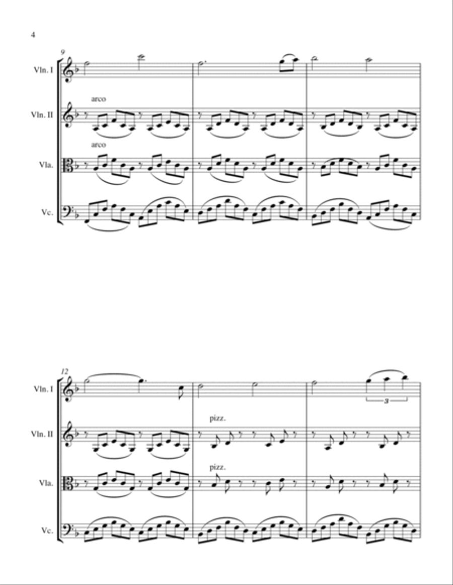 Can't Help Falling In Love String Trio scores gallery preview page 6