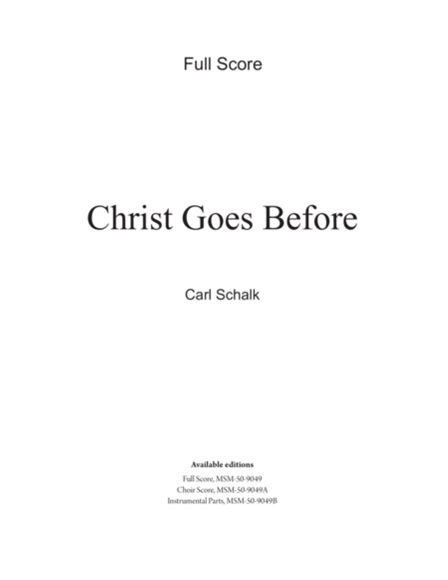 Christ Goes Before Choir scores gallery preview page 1