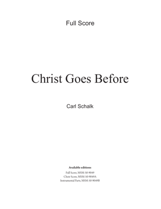 Christ Goes Before (Downloadable Full Score)