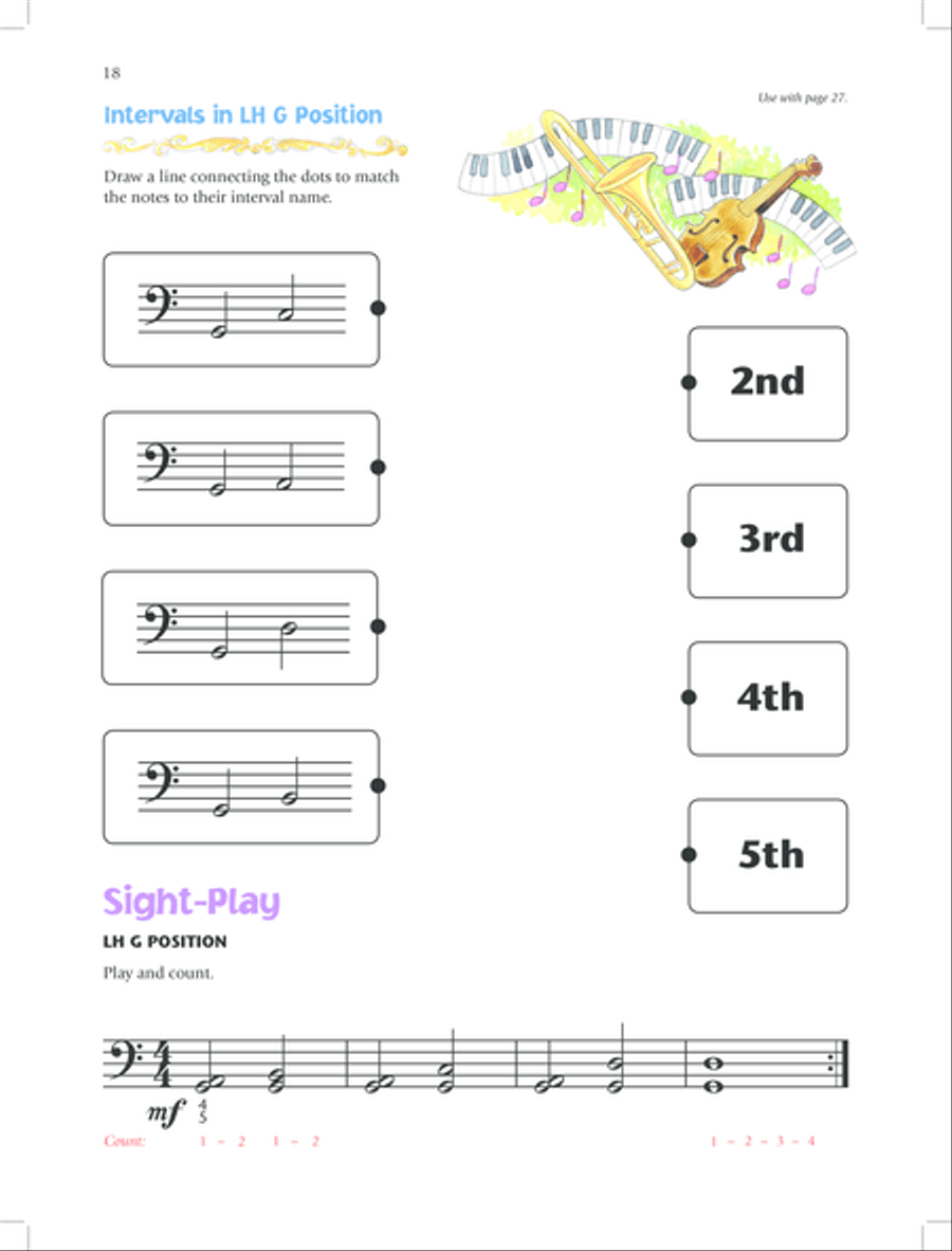 Music for Little Mozarts Notespeller & Sight-Play Book, Book 4 Piano Method scores gallery preview page 21
