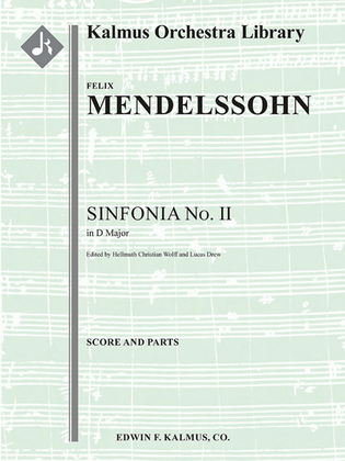 Book cover for Sinfonia No. 2: String Symphony in D