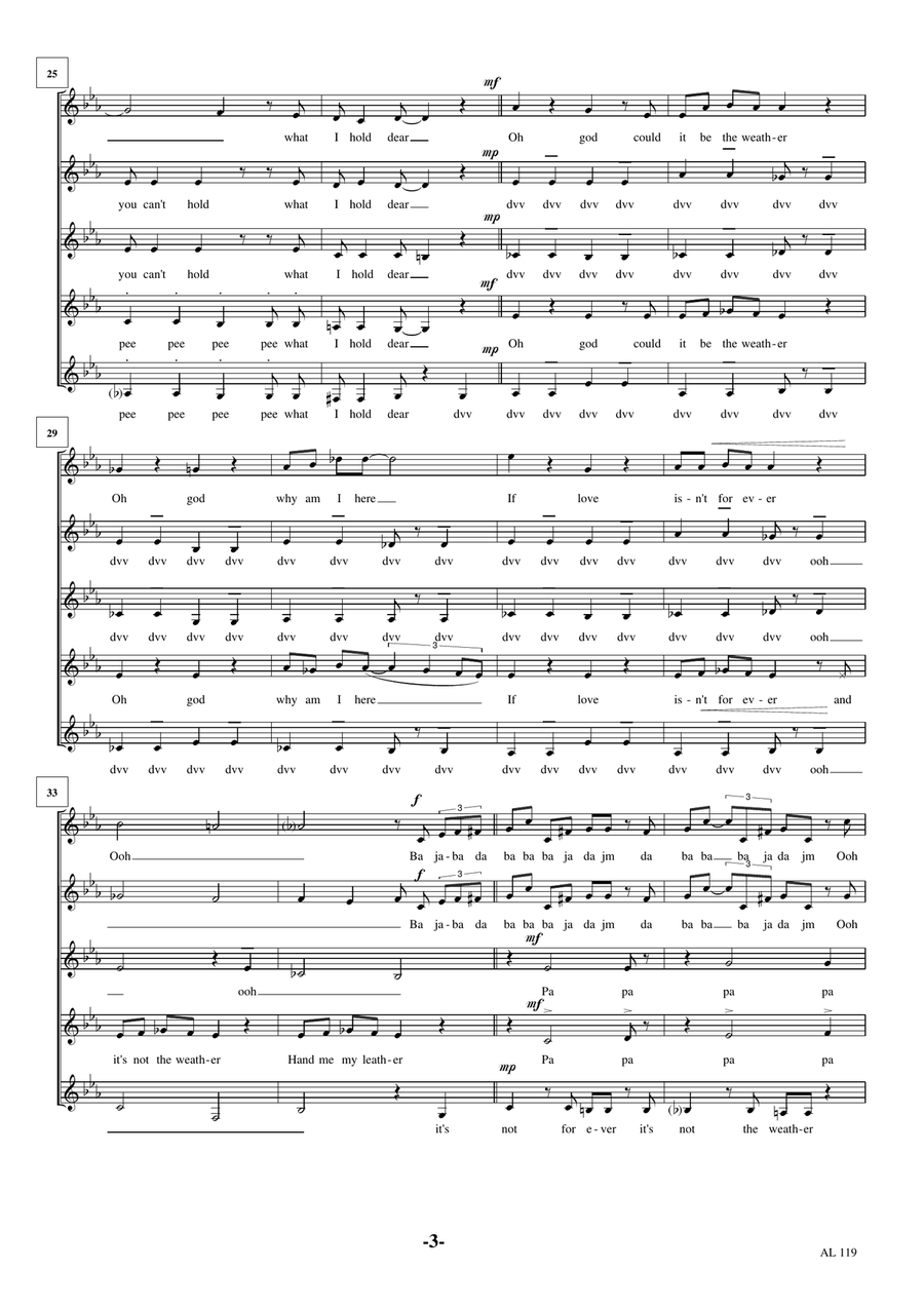 Leather Leather Choir scores gallery preview page 3