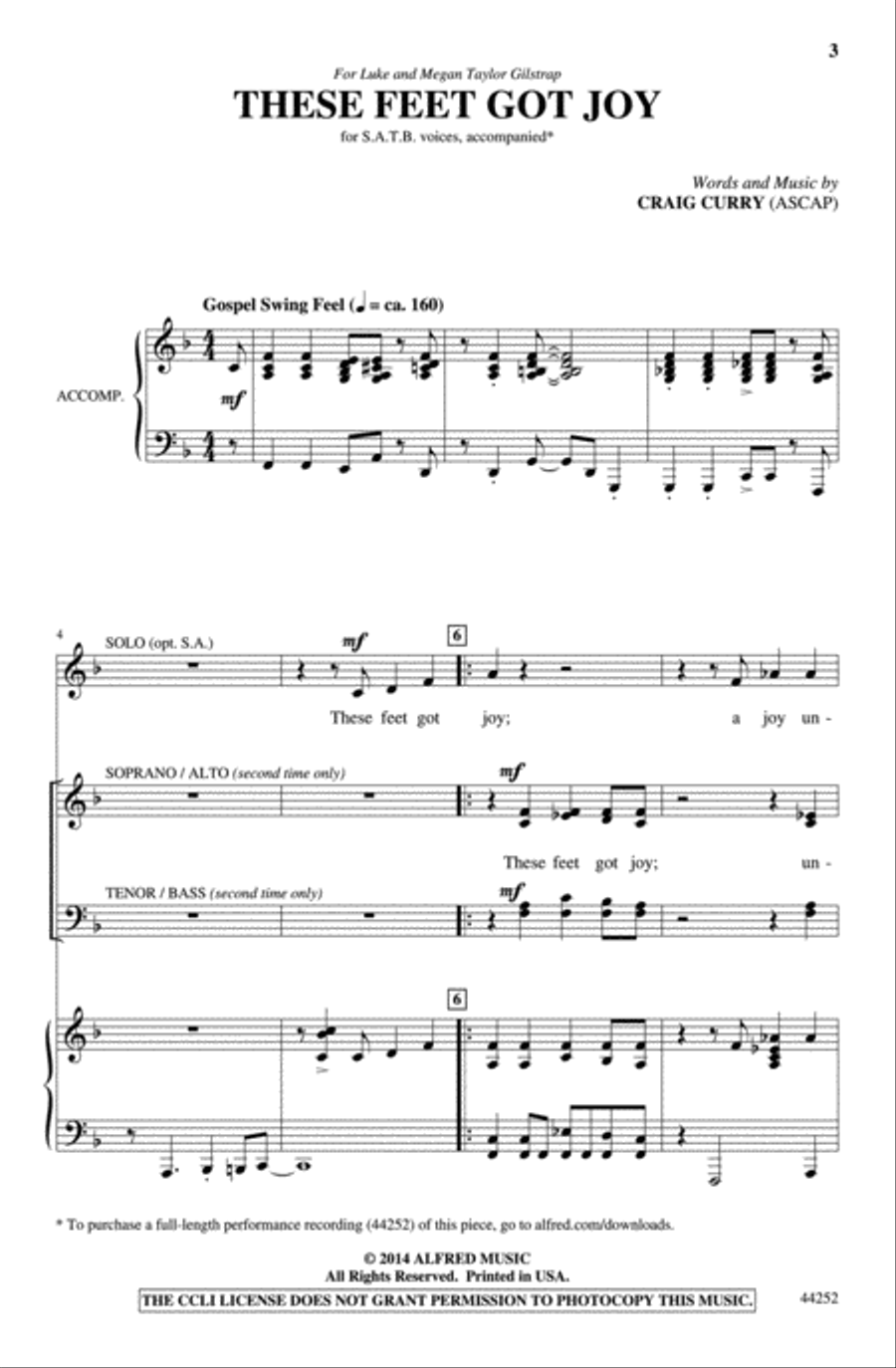 These Feet Got Joy These Feet Got Joy Choir scores gallery preview page 2