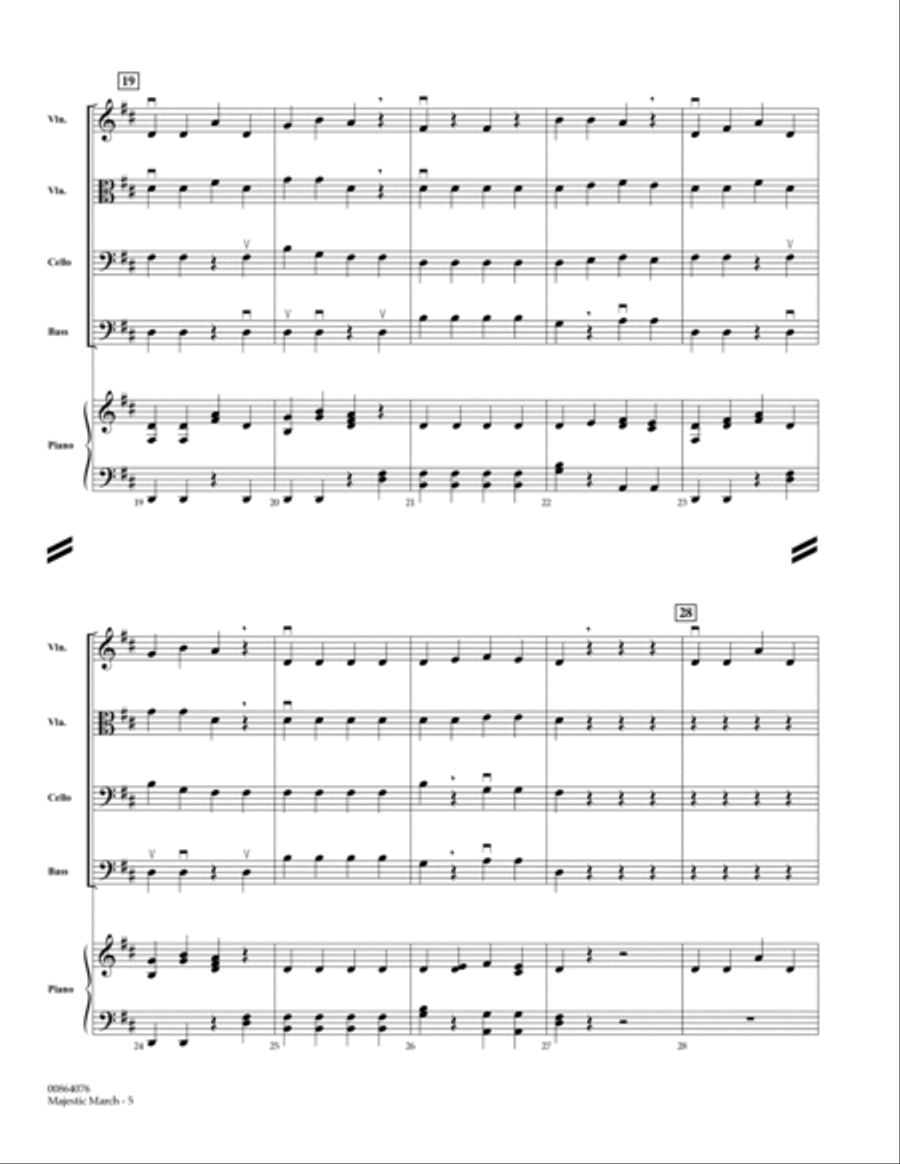 Majestic March - Full Score String Orchestra scores gallery preview page 3