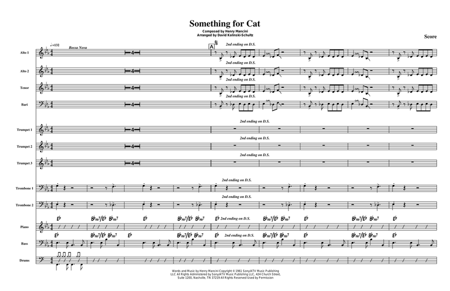 Something For Cat Jazz Ensemble scores gallery preview page 4
