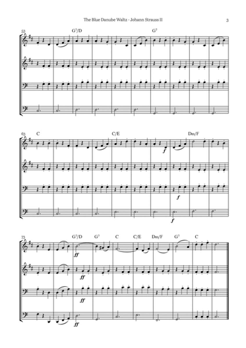 The Blue Danube Waltz - Brass Quartet image number null